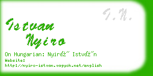 istvan nyiro business card